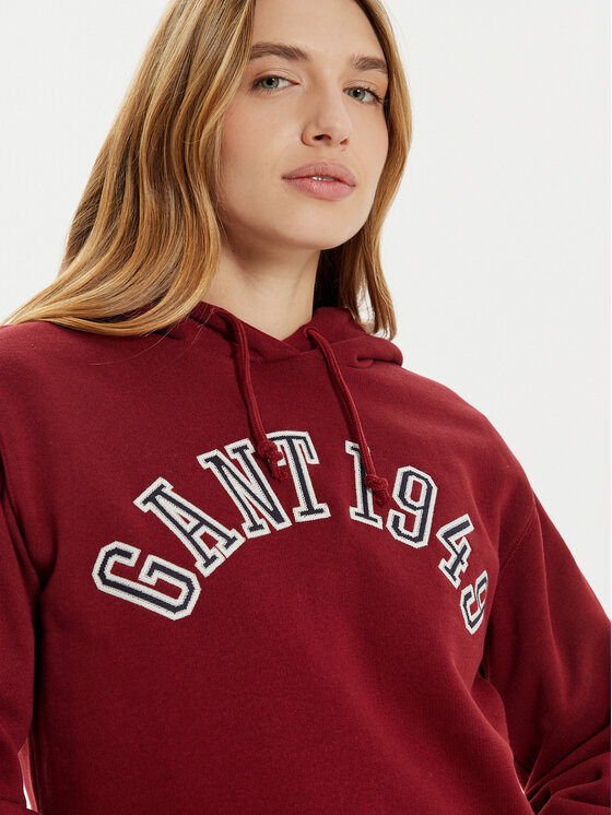 Gant Gant Pulóver 1949 Arch Graphic 4201262 Piros Loose Fit