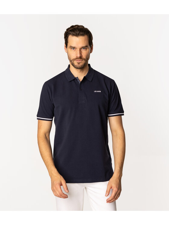 Lee Cooper Lee Cooper Polo TOMM 5026 Granatowy Regular Fit