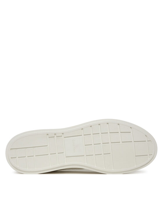 Calvin Klein Calvin Klein Laisvalaikio batai Low Pro Cups Lace Up Lth Aop HW0HW02817 Balta