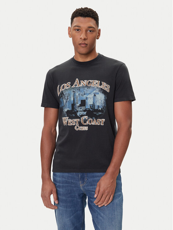 Guess Guess T-Shirt M5BI02 K8FQ4 Czarny Regular Fit