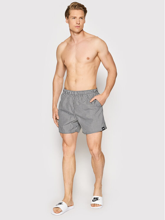 adidas adidas Σορτς κολύμβησης Check HA0368 Μαύρο Regular Fit