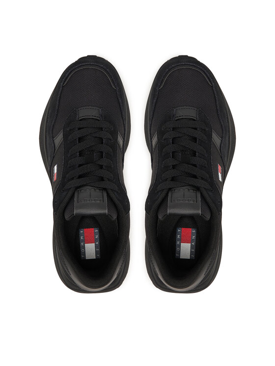Tommy Jeans Tommy Jeans Sportcipők Modern Runner Mix EN0EN03100 Fekete