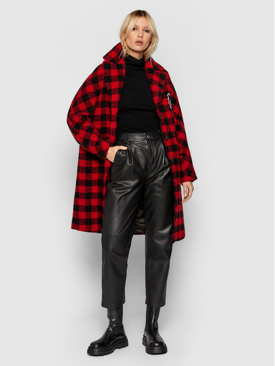 Cappotto di transizione CP43DAM Rosso Regular Fit