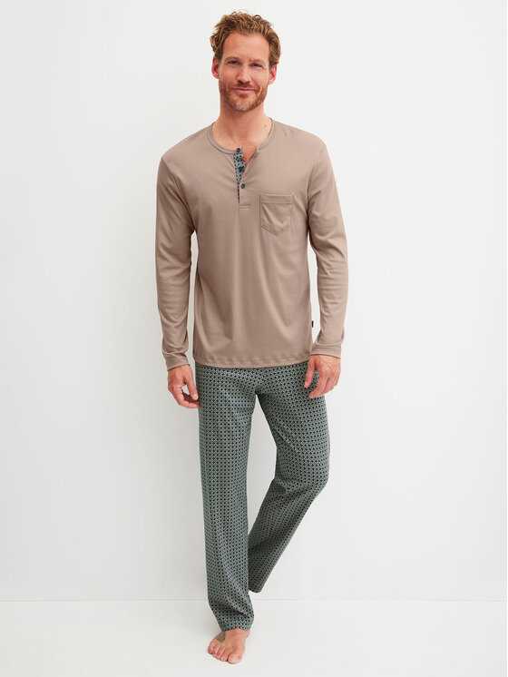 Calida Calida Pigiama 47481 Beige Regular Fit