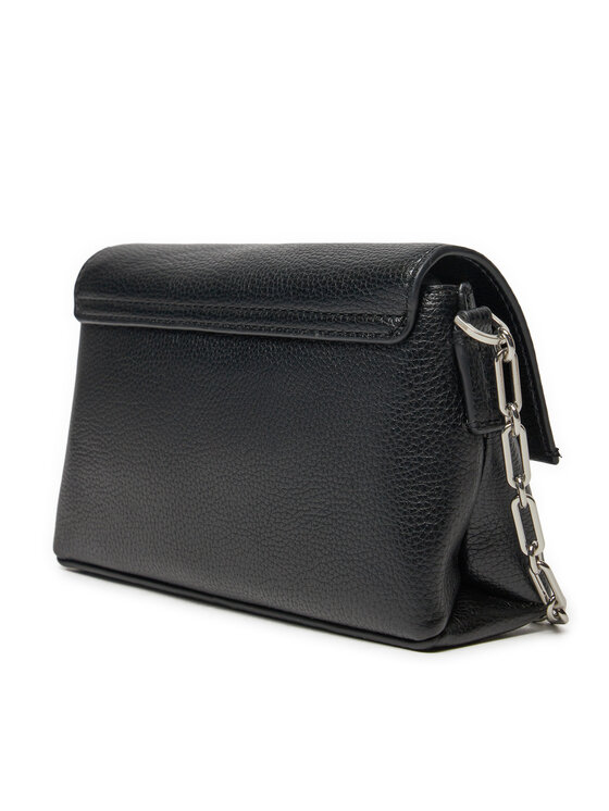 Calvin Klein Calvin Klein Handtasche Ck Plaque Sm Crossbody W/Chain K60K612785 Schwarz