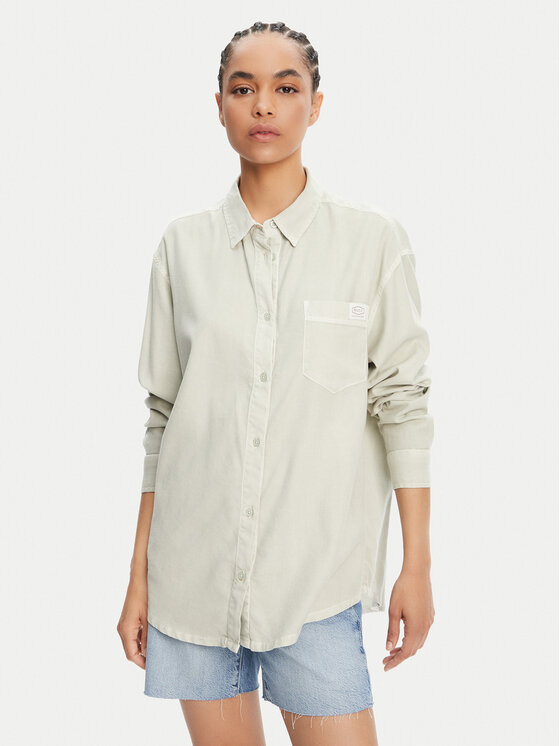 RVCA RVCA Košile Showdown 23B051501 Zelená Relaxed Fit