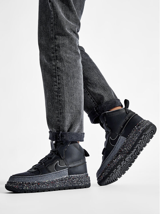 Nike air force 1 black boots best sale