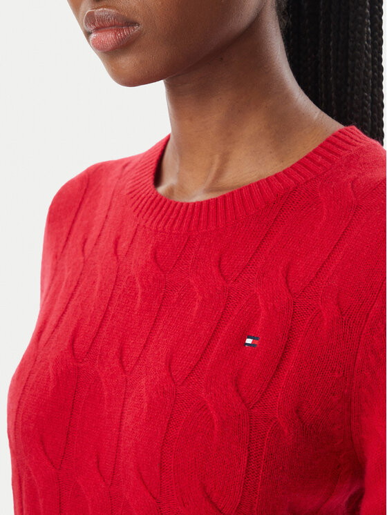 Tommy Hilfiger Tommy Hilfiger Пуловер WW0WW43586 Червен Regular Fit