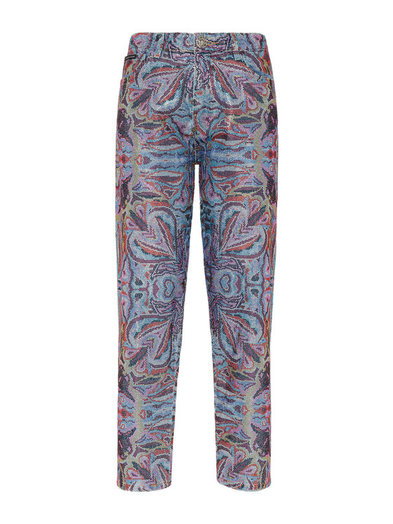 PHILIPP PLEIN PHILIPP PLEIN Jeansy 15665 Biały Mom Fit