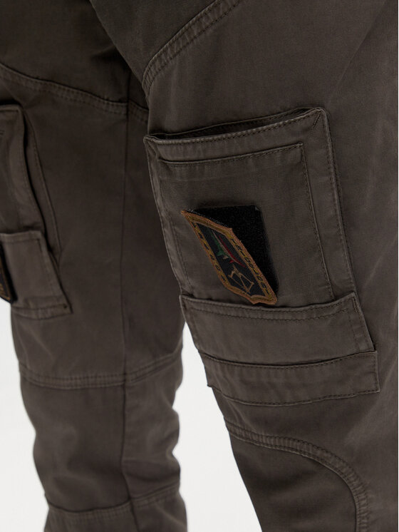 Aeronautica Militare Aeronautica Militare Pantaloni di tessuto 232PA1557CT3170 Cachi Regular Fit