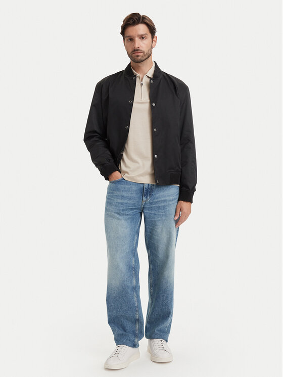 BOSS BOSS Bundy bomber H-Covor 50564412 Čierna Relaxed Fit