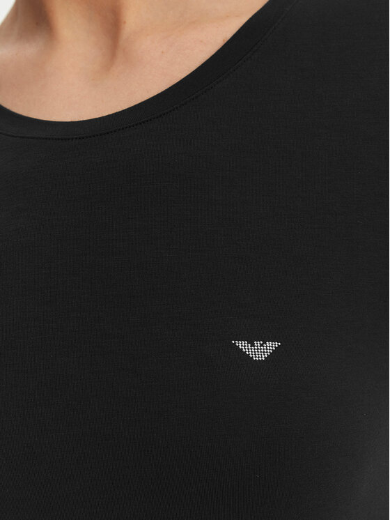 Emporio Armani Emporio Armani Футболка EW000408 AF19024 UC001 Чорний Regular Fit