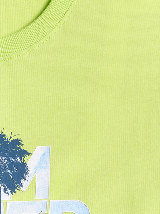4F 4F T-Shirt BEACHWEAR Zielony jasny Regular Fit