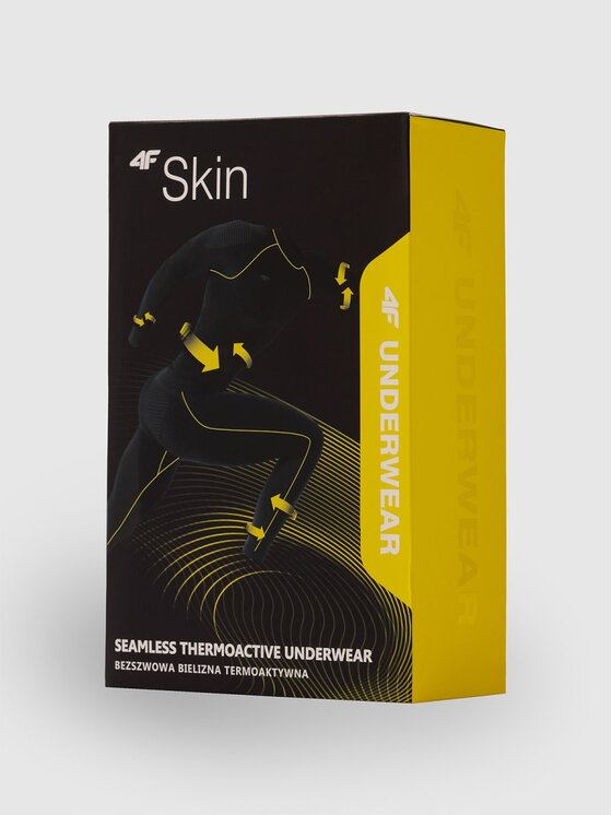 4F 4F Intimo termico pezzo sopra 4FWAW25USEAM224-20S Nero