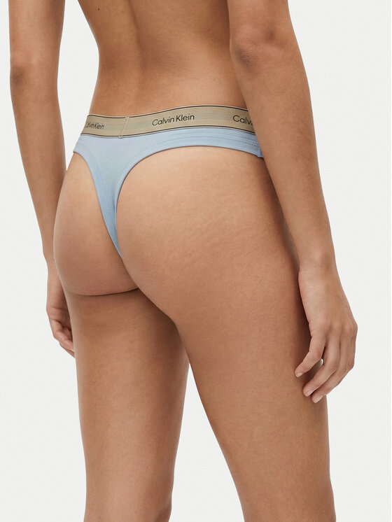 Calvin Klein Underwear Calvin Klein Underwear Stringové nohavičky LV00QF8771 Modrá
