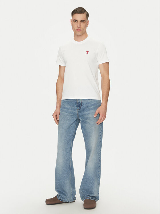 AMI PARIS AMI PARIS T-Shirt BFUTS035.724 Weiß Regular Fit