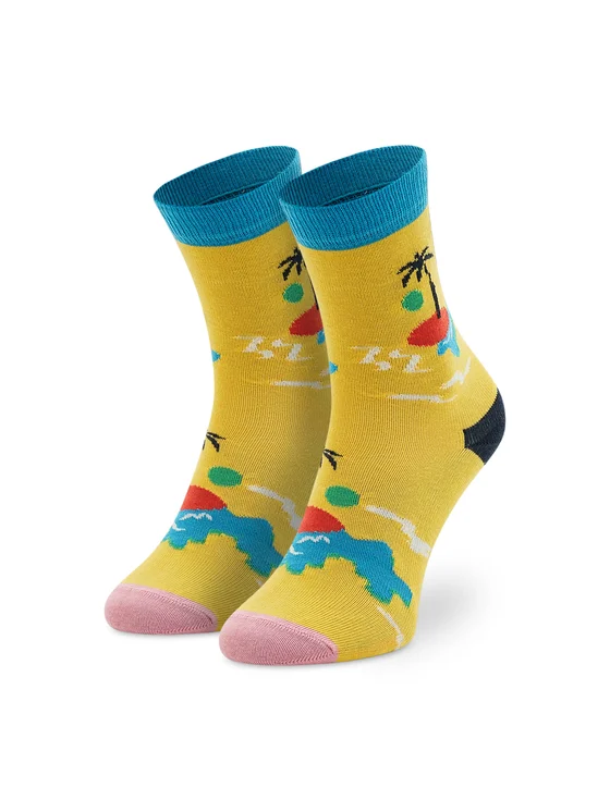 Happy Socks Hohe Kindersocken KIIT01-2200 Gelb