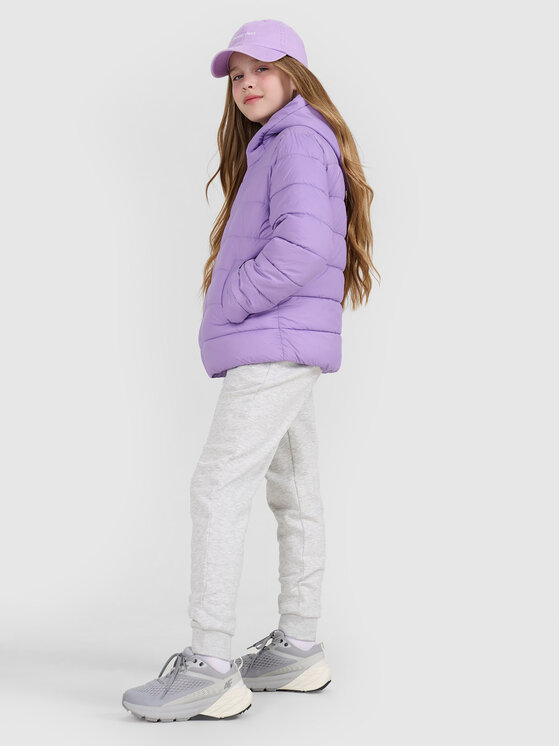 4F 4F Kurtka puchowa OUTERWEAR Fioletowy Regular Fit