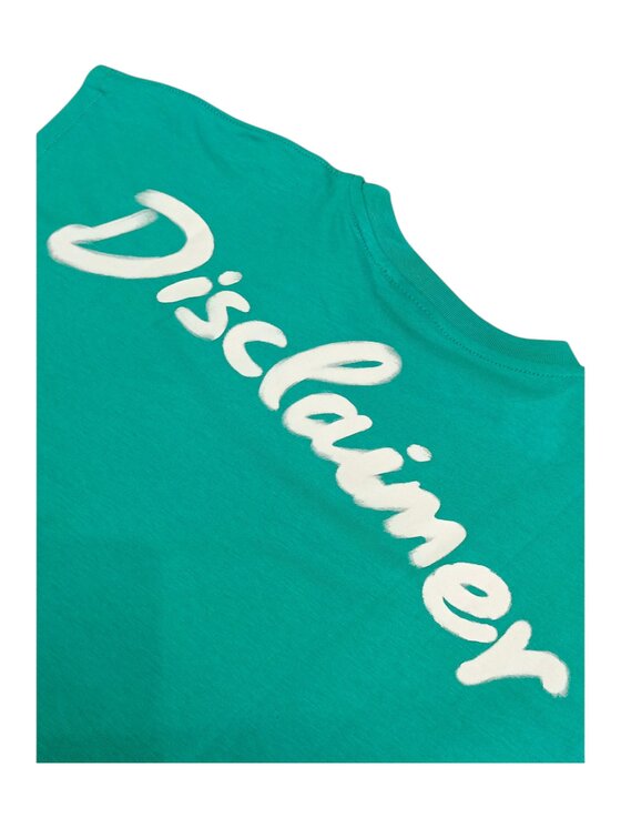 DISCLAIMER DISCLAIMER T-Shirt q-bab-69445 Zielony Regular Fit