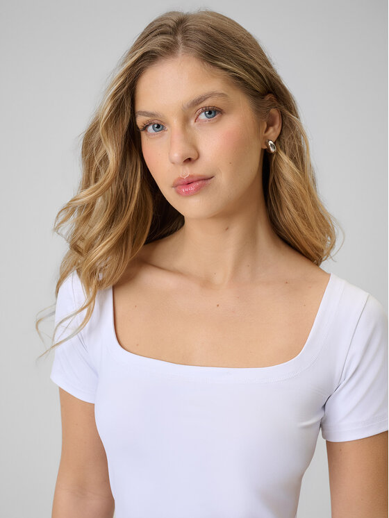 4F 4F T-Shirt EVERYWEAR Biały Slim Fit