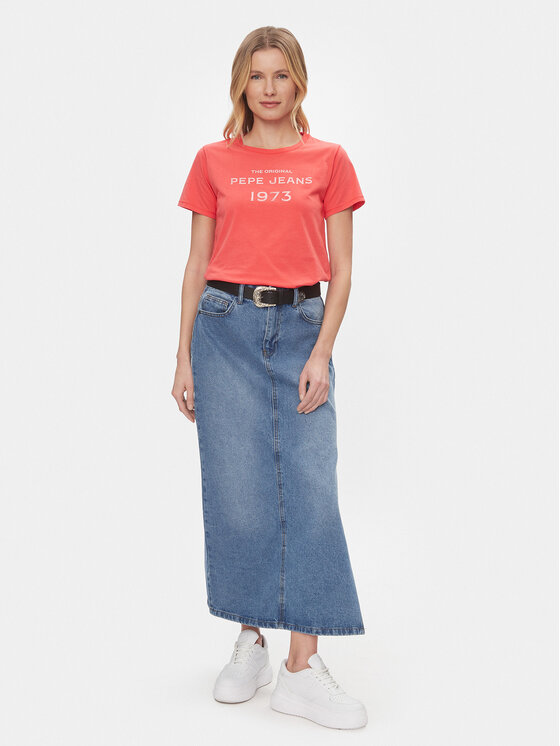 Pepe Jeans Pepe Jeans T-särk Harbor PL505743 Punane Regular Fit