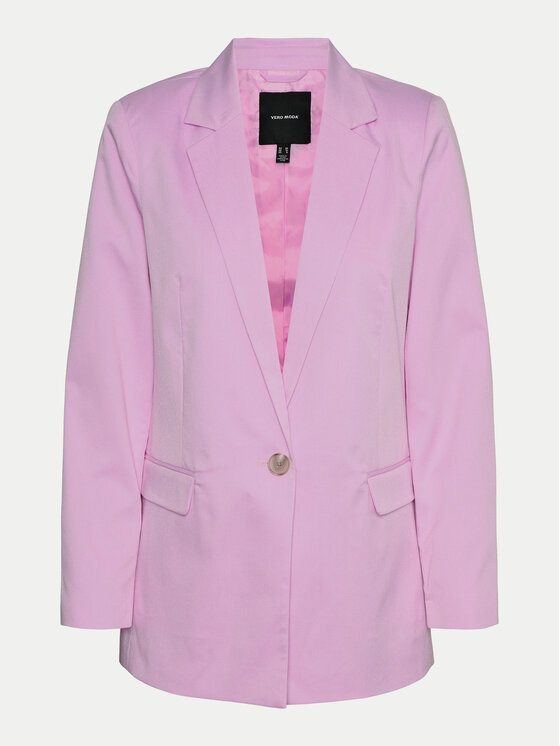 Vero Moda Vero Moda Marynarka Nila 10320915 Różowy Slim Fit