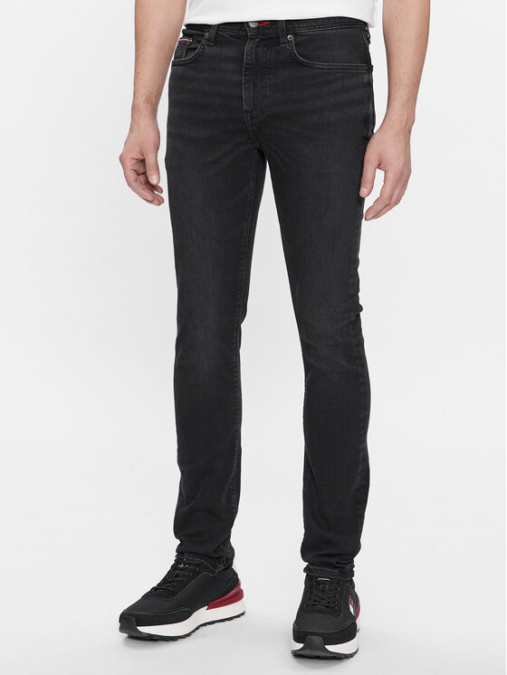 Tommy Hilfiger Tommy Hilfiger Jeansy Bleecker MW0MW33350 Černá Slim Fit