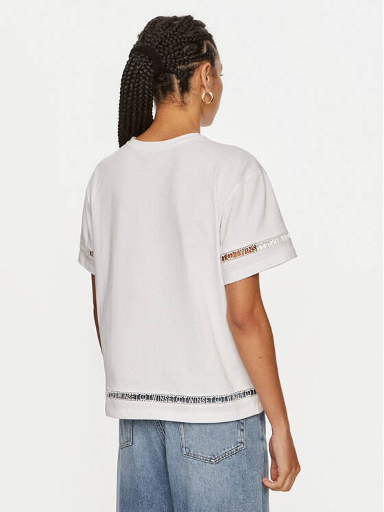 TWINSET TWINSET T-krekls 242TP2501 Balts Relaxed Fit