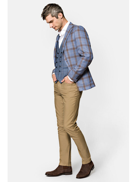 Lancerto Lancerto Marynarka Wexford 2 MA073121000002 Niebieski Slim Fit