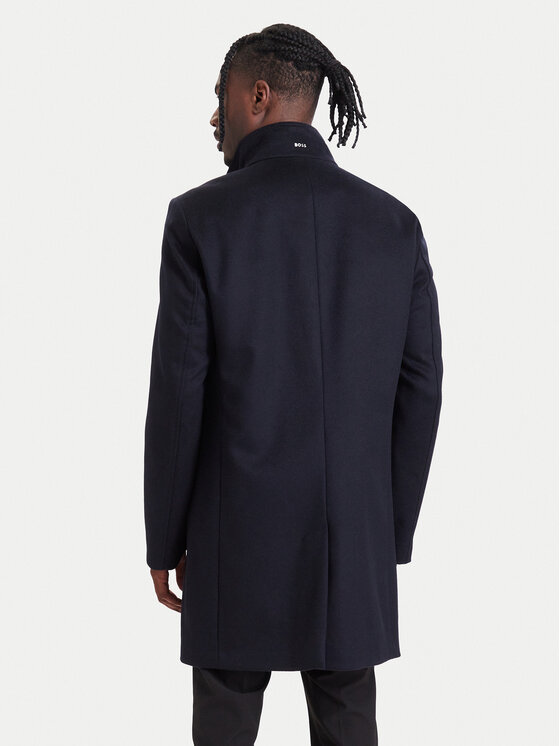 BOSS BOSS Wollmantel H-Hyde-SU-264 50571853 Dunkelblau Slim Fit
