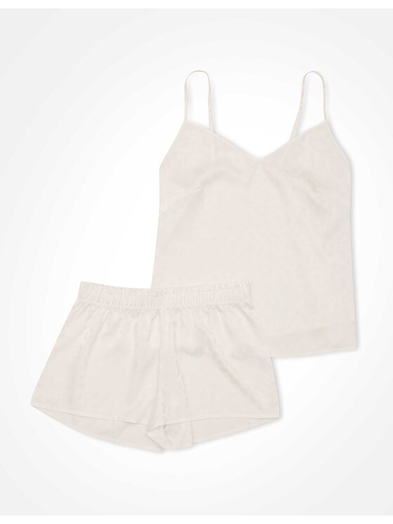 Esotiq Esotiq Piżama 41520-01X Biały Regular Fit