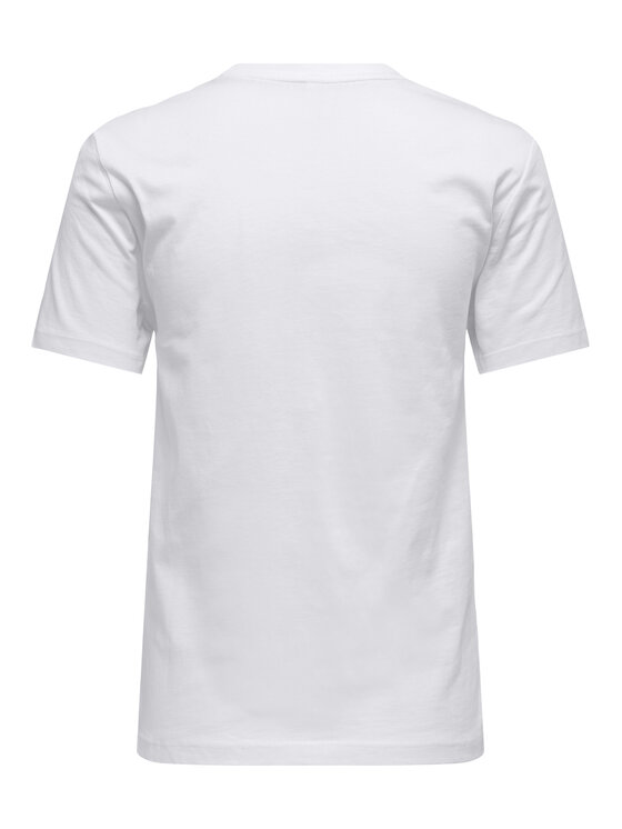 ONLY ONLY T-Shirt Kita 15367568 Biały Regular Fit