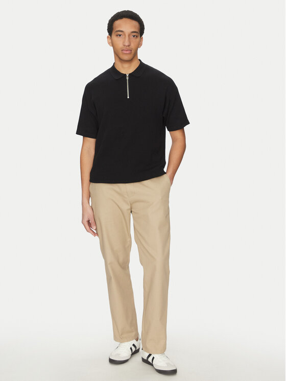 Jack&Jones Jack&Jones Polo Troy 12269617 Czarny Relaxed Fit
