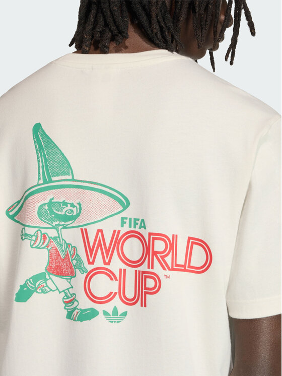 adidas adidas Koszulka techniczna FIFA World Cup 26™ Pique Mascot Biały Regular Fit
