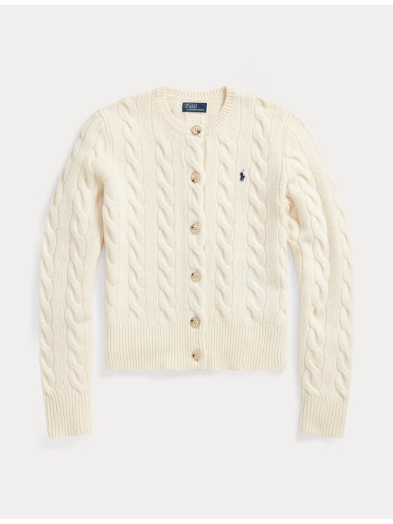 Polo Ralph Lauren Polo Ralph Lauren Kardigán 211910443003 Ekru Regular Fit