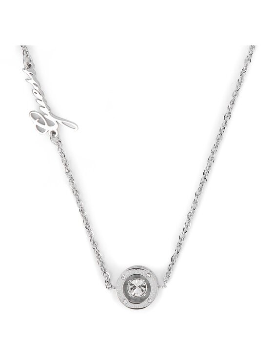 Guess Guess Naszyjnik JUBN01459JW-RH Srebrny