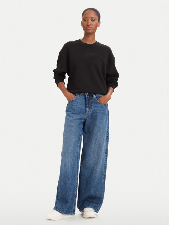 HUGO HUGO Pulóver Daxandria_1 50566693 Fekete Relaxed Fit