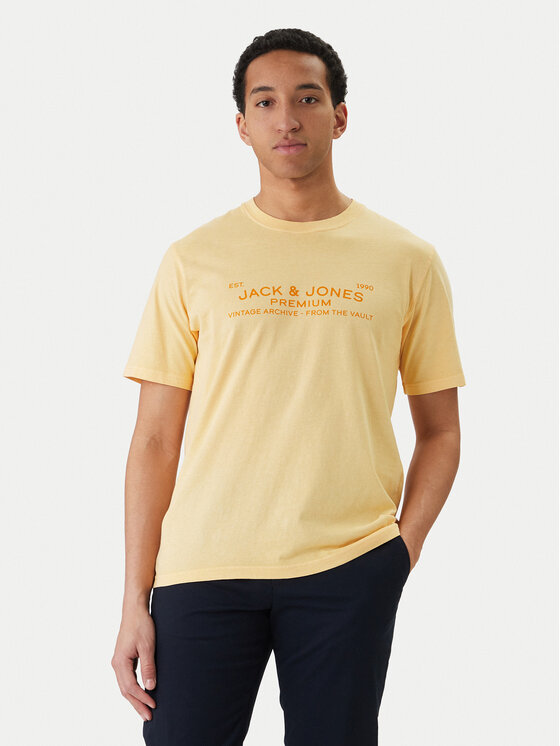 Jack & Jones Jack & Jones T-shirt Blucaleb 12293014 Bež Regular Fit