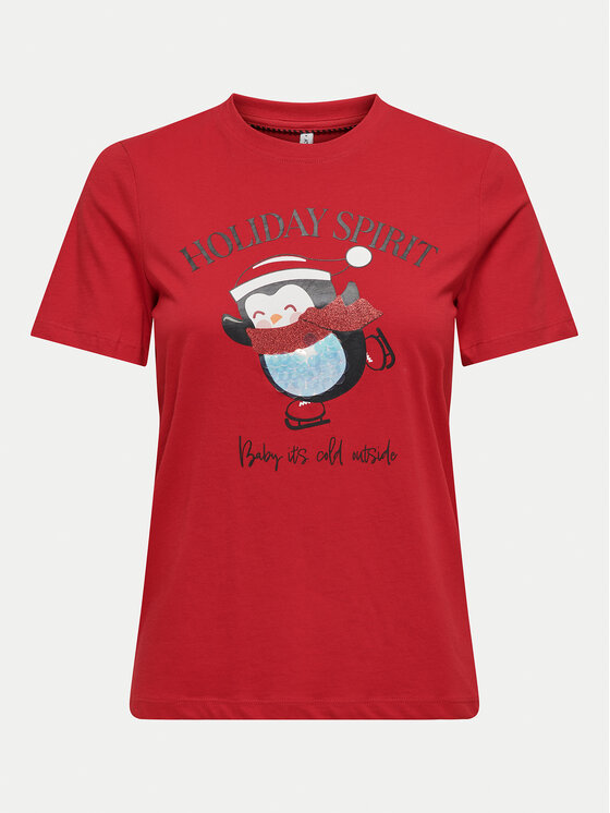 ONLY ONLY T-shirt Kita 15331069 Crvena Regular Fit