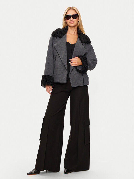 Karen by Simonsen Karen by Simonsen Átmeneti kabát Ragnu 10105195 Szürke Loose Fit