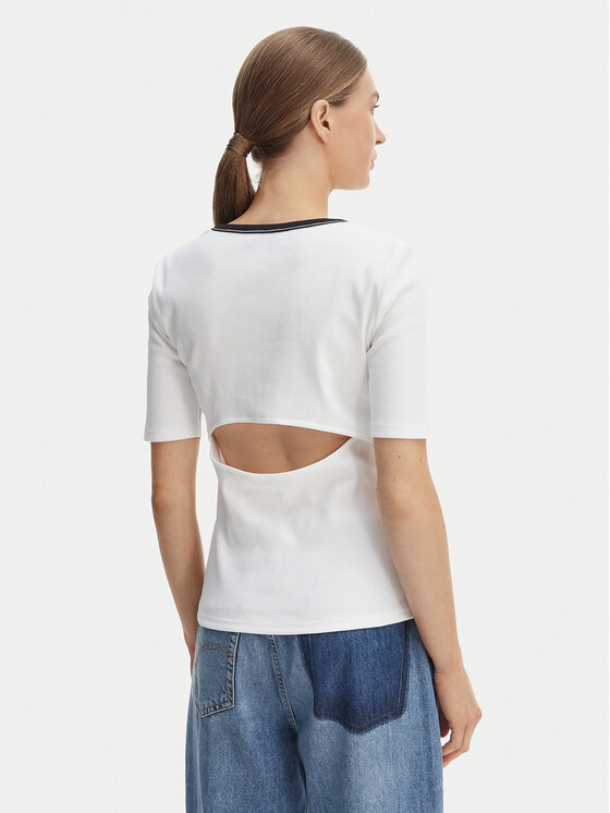 Calvin Klein Jeans Calvin Klein Jeans Tričko LV047F247G Biela Slim Fit