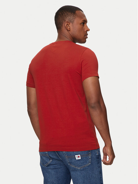Tommy Hilfiger Tommy Hilfiger Tricou MW0MW10800 Roșu Slim Fit
