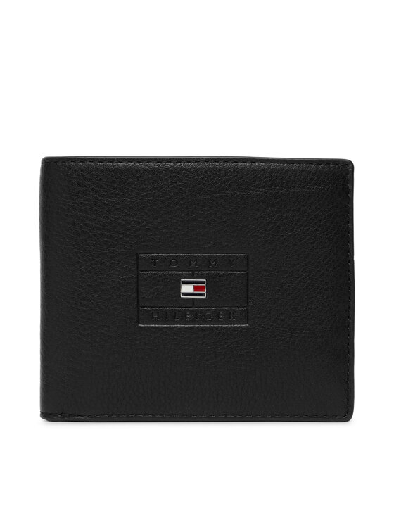 Tommy Hilfiger Tommy Hilfiger Портфейл Th Casual Flag Cc And Coin AM0AM14255 Черен