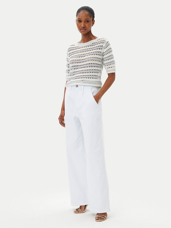 Artigli Artigli Blugi ADDE002323 Alb Relaxed Fit