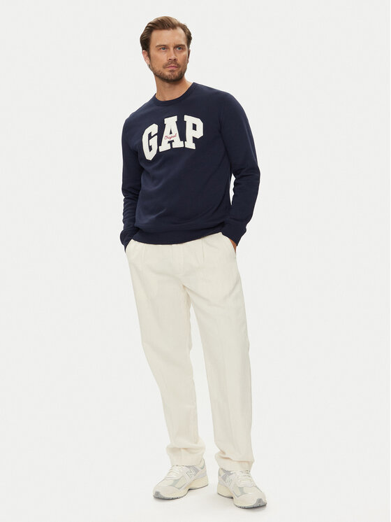 Gap Gap Majica dugih rukava 852079-00 Tamnoplava Regular Fit