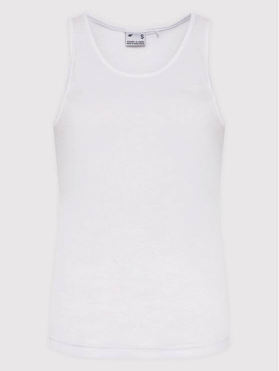 4F 4F Top H4L22-TSD351 Valge Regular Fit