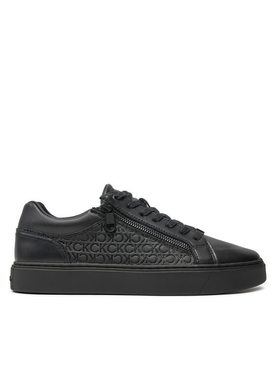 Calvin Klein Sneakers Low Top Lace Up W/ Zip Mono HM0HM01496 Nero, taglia : 46