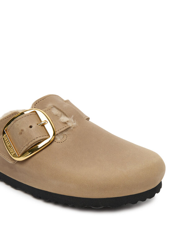 Birkenstock Birkenstock Plätud Boston Big Buckle Shearling 1030444 Pruun