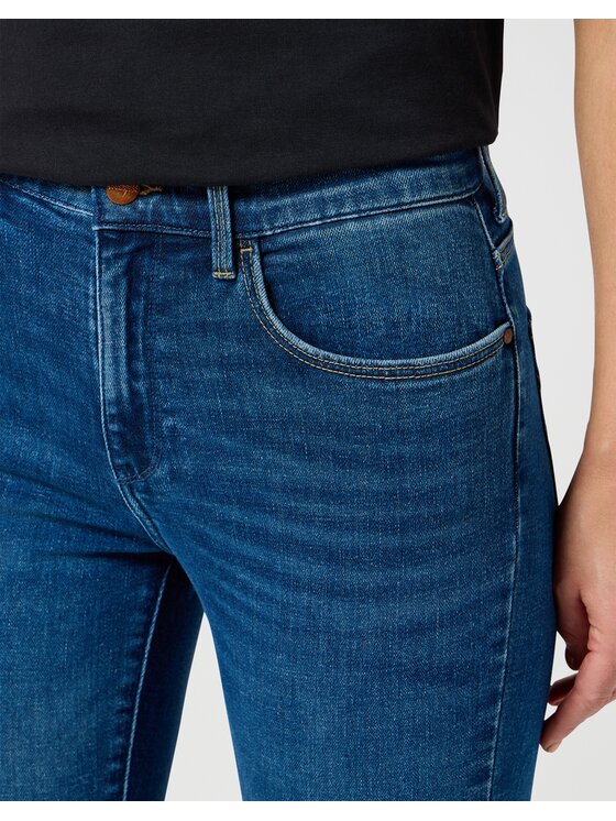 Wrangler Wrangler Jeans High Skinny Blu Skinny Fit