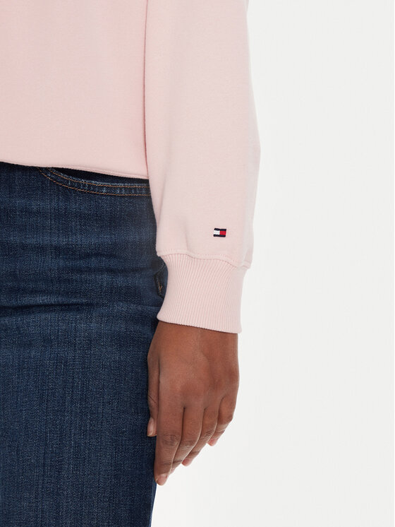 Tommy Hilfiger Tommy Hilfiger Суитшърт Modern Script WW0WW42615 Розов Regular Fit